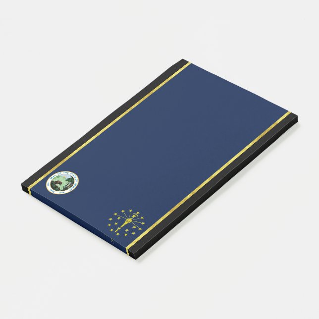 Bloco De Notas Bandeira de Indiana (Inclinado)