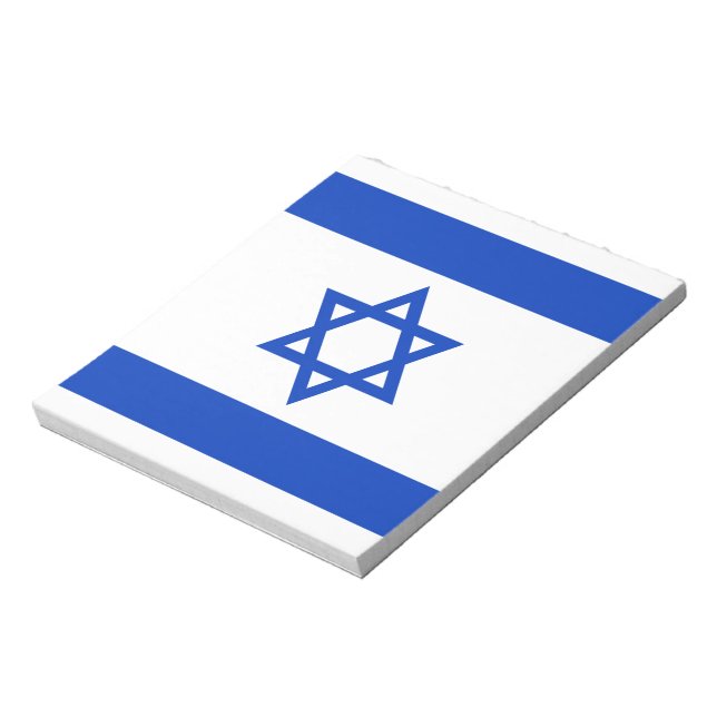 Bloco De Notas Bandeira de Israel (Invertido)