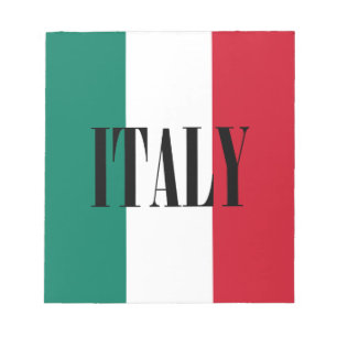 Bloco De Notas Bandeira de Italia Italia IL italiano Tricolore