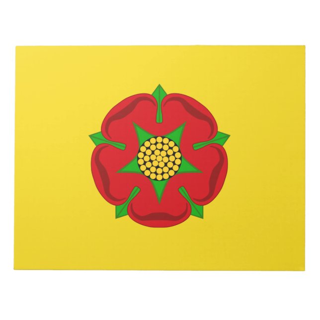 Bloco De Notas Bandeira de Lancashire (Frente)