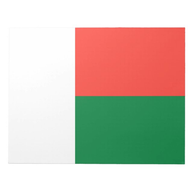 Bloco De Notas Bandeira de Madagáscar (Frente)
