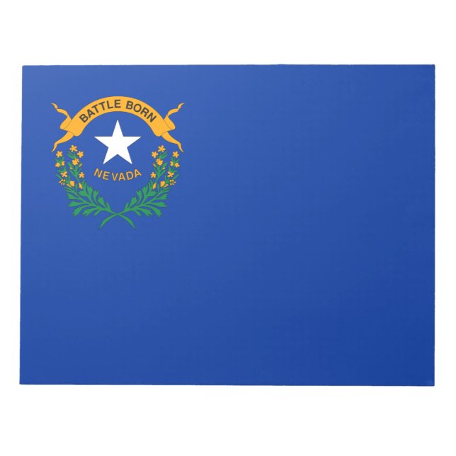 Bloco De Notas Bandeira de Nevada (Frente)