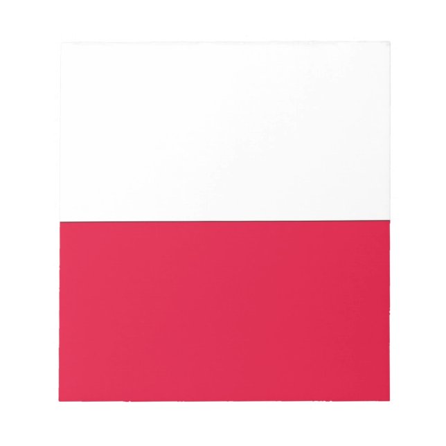 Bloco De Notas Bandeira de Polônia (Frente)