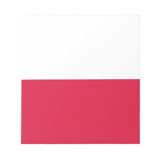 Bloco De Notas Bandeira de Polônia (Frente)