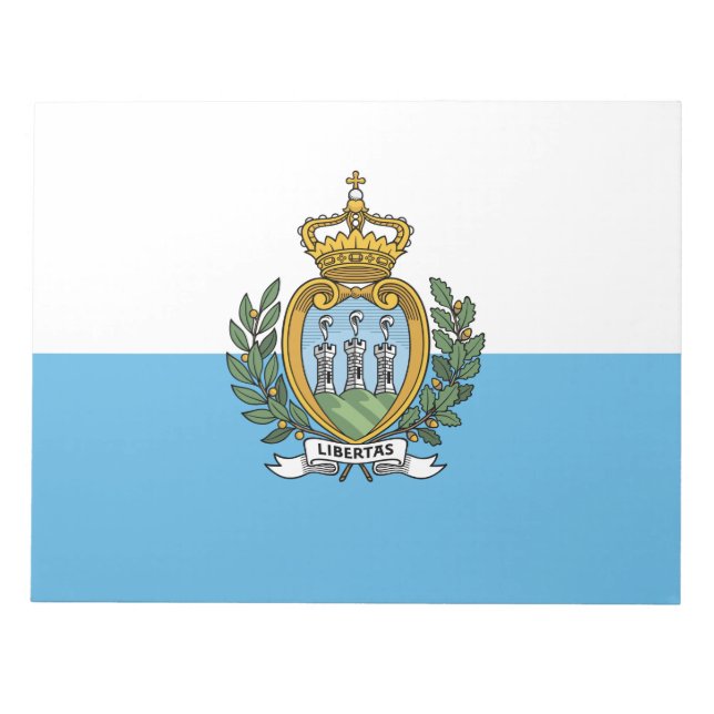 Bloco De Notas Bandeira de São Marino (Frente)