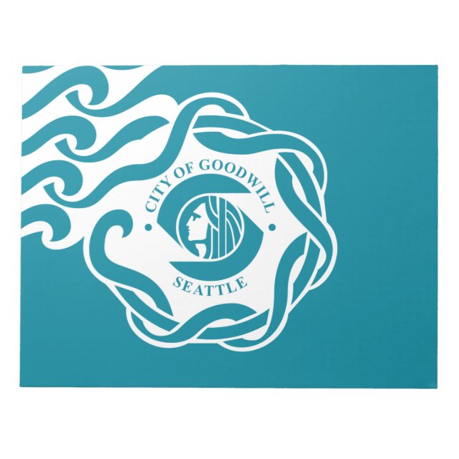 Bloco De Notas Bandeira de Seattle (Washington) (Frente)