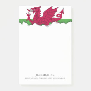 Bloco De Notas Bandeira de Wales