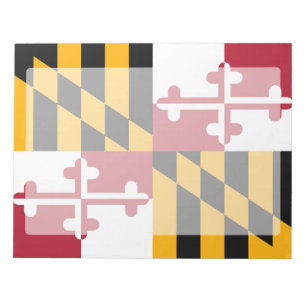 Bloco De Notas Bandeira dinâmica do estado de Maryland