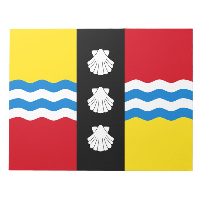 Bloco De Notas Bandeira do Bedfordshire Notepad (Frente)