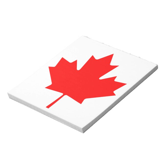 Bloco De Notas Bandeira do Canadá (Invertido)
