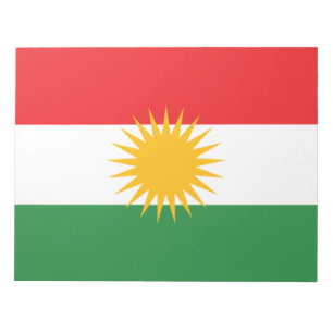 Bloco De Notas Bandeira do Curdistão