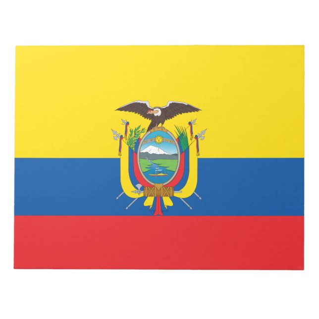 Bloco De Notas Bandeira do Equador (Frente)