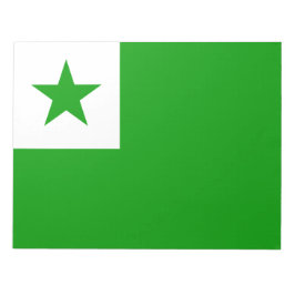 Bloco De Notas Bandeira do Esperanto