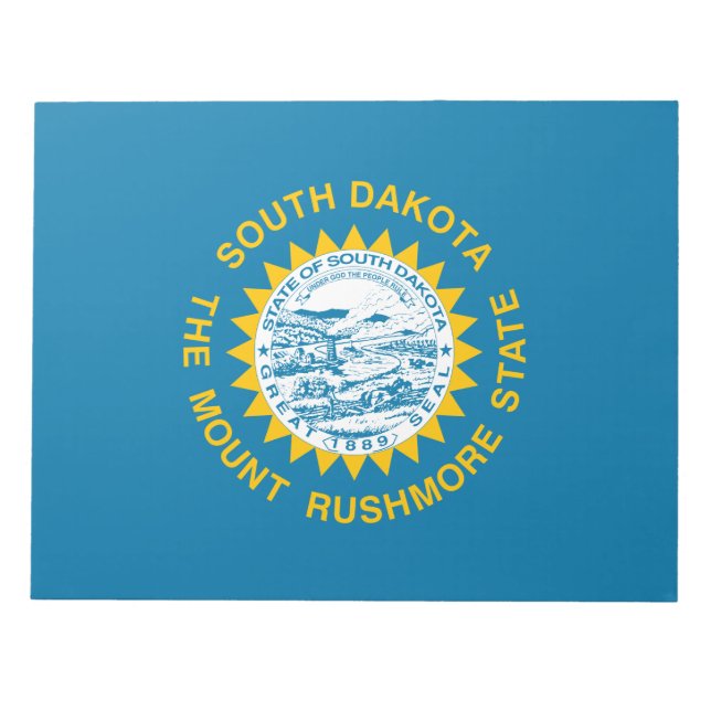 Bloco De Notas Bandeira do Estado da Dakota do Sul (Frente)