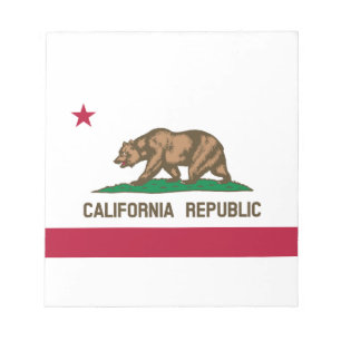 Bloco De Notas Bandeira do Estado da República da Califórnia