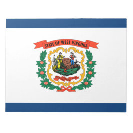 Bloco De Notas Bandeira do Estado da Virgínia Ocidental