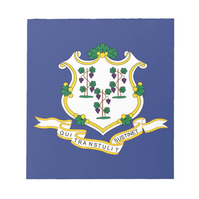 Bloco De Notas Bandeira do Estado de Connecticut (Frente)