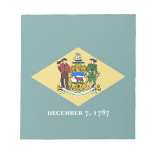 Bloco De Notas Bandeira do Estado de Delaware