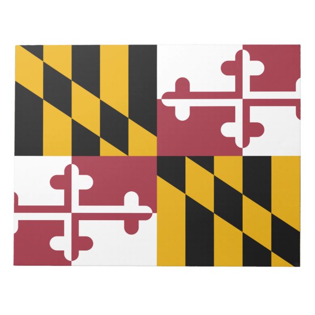 Bloco De Notas Bandeira do Estado de Maryland (Frente)