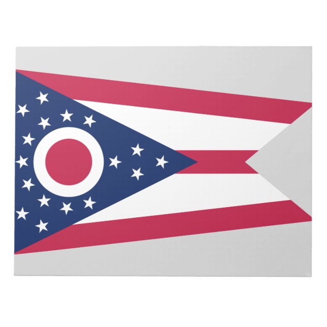 Bloco De Notas Bandeira do Estado de Ohio (Frente)