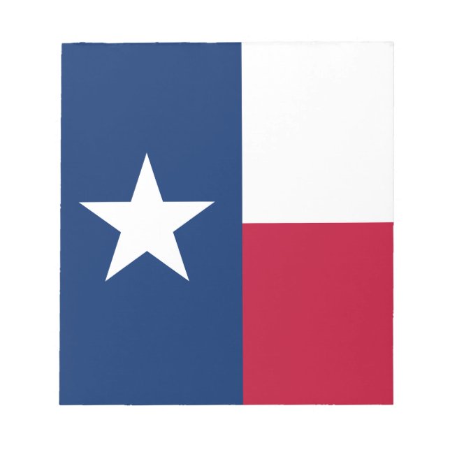 Bloco De Notas Bandeira do Estado do Texas (Frente)