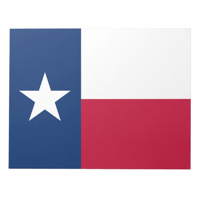 Bloco De Notas Bandeira do Estado Texano (Texas) (Frente)