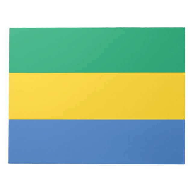 Bloco De Notas Bandeira do Gabão (Gabão) (Frente)