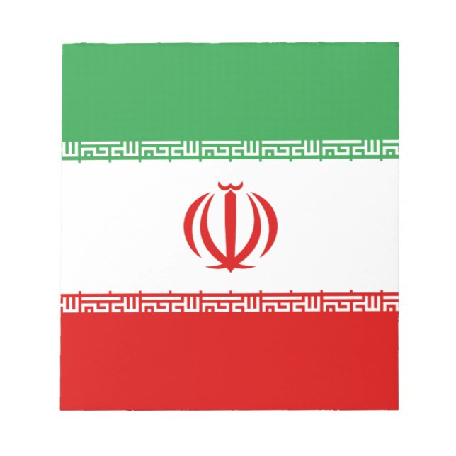 Bloco De Notas Bandeira do Irã (Frente)