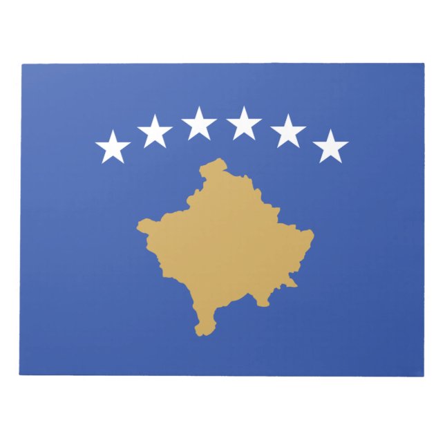Bloco De Notas Bandeira do Kosovo (Frente)