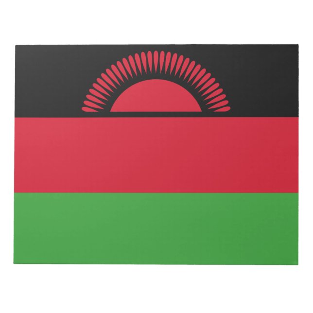 Bloco De Notas Bandeira do Malawi (Frente)