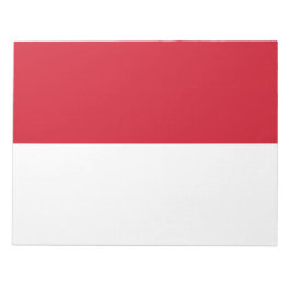 Bloco De Notas Bandeira do Mônaco