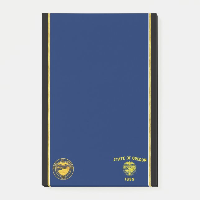 Bloco De Notas bandeira do Oregon (Frente)