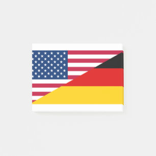 Bloco De Notas Bandeira do Orgulho Americano Alemão