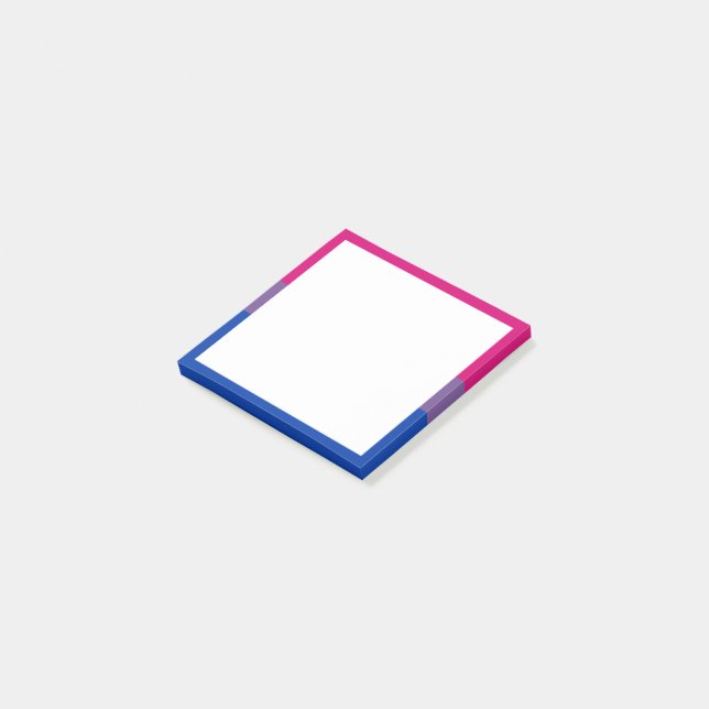 Bloco De Notas Bandeira do Orgulho Bissexual (Inclinado)