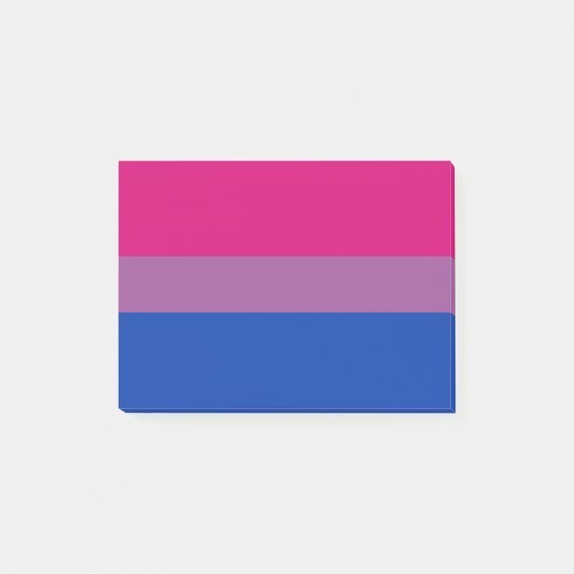 Bloco De Notas Bandeira do Orgulho Bissexual (Frente)