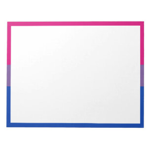 Bloco De Notas Bandeira do Orgulho Bissexual