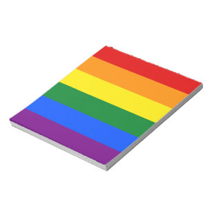 Bloco De Notas Bandeira do Orgulho Gay Arco-íris LGBT