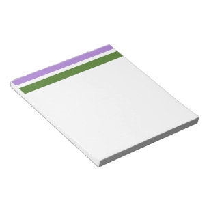 Bloco De Notas Bandeira do orgulho genderqueer SlipperyJoe's lava