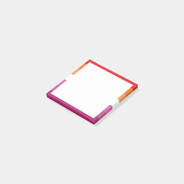 Bloco De Notas Bandeira do Orgulho Lésbico (Inclinado)