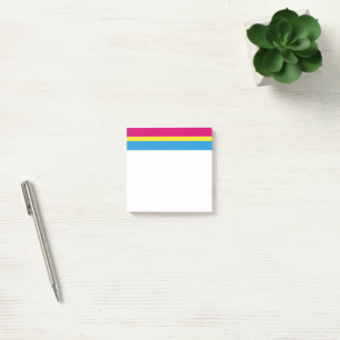 Bloco De Notas bandeira do orgulho pansexual SlipperyJoe rosa âmb