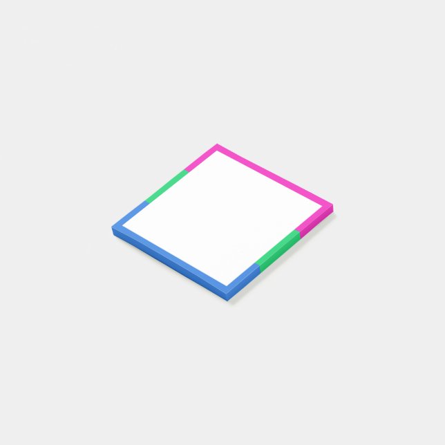 Bloco De Notas Bandeira do Orgulho Polissexual (Inclinado)