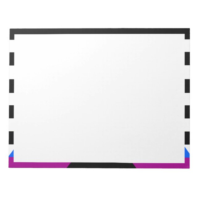 Bloco De Notas Bandeira do Orgulho Progresso Aliado (Frente)