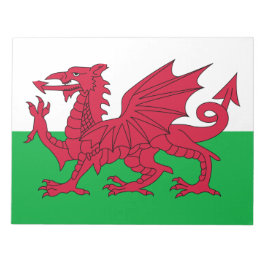Bloco De Notas Bandeira do País de Gales (País de Gales) (Dragão