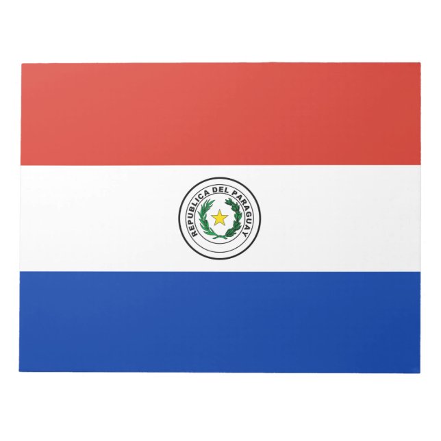 Bloco De Notas Bandeira do Paraguai (Frente)
