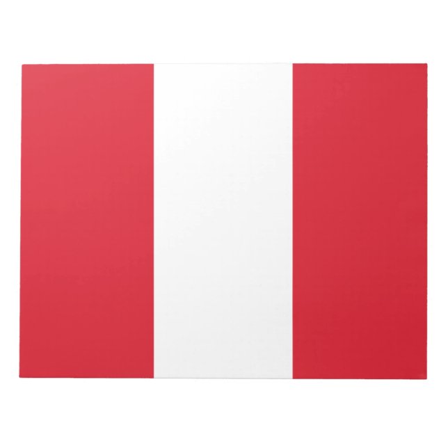 Bloco De Notas Bandeira do Peru (Frente)