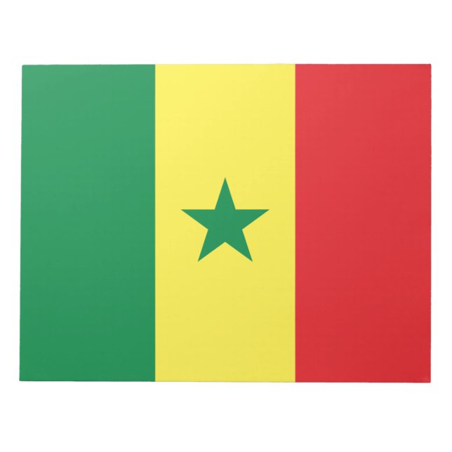 Bloco De Notas Bandeira do Senegal (Frente)