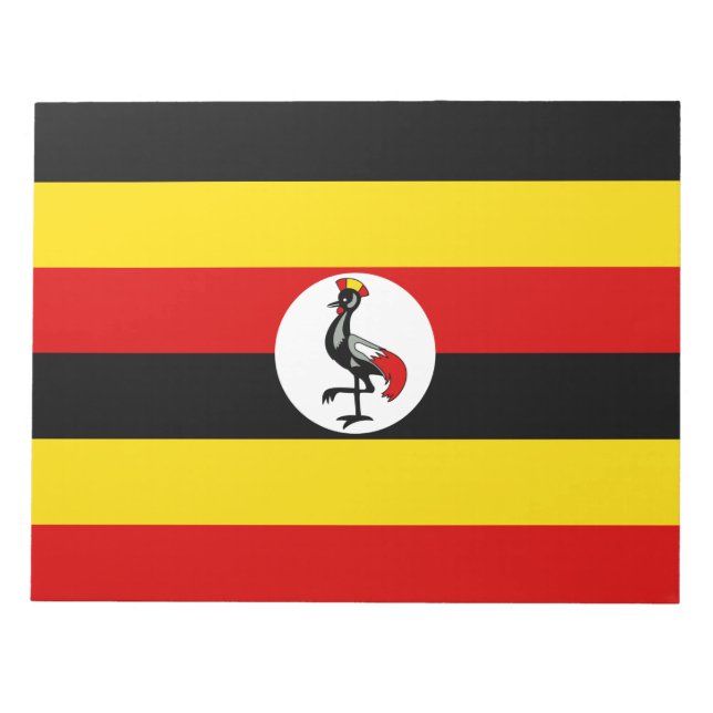 Bloco De Notas Bandeira do Uganda (Frente)