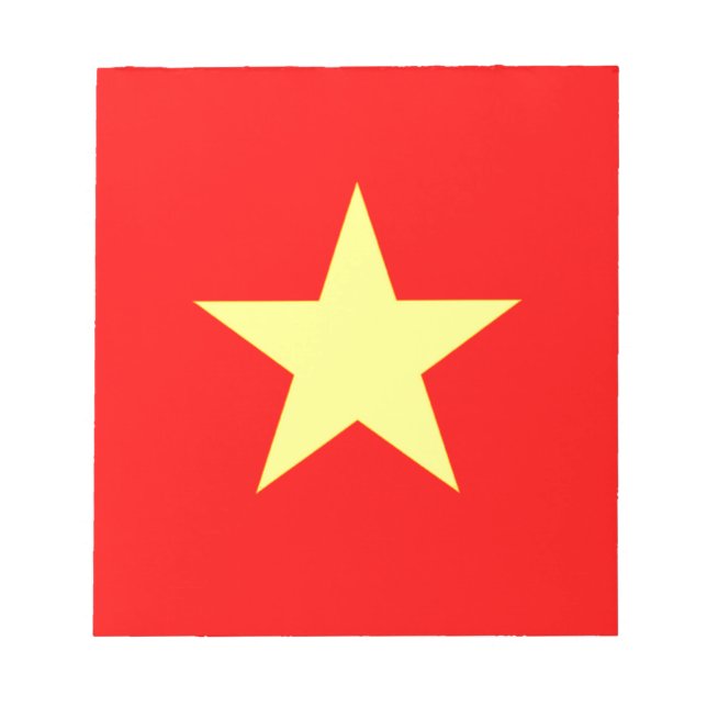 Bloco De Notas Bandeira do Vietname (Frente)