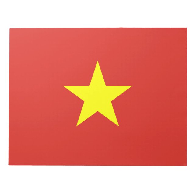 Bloco De Notas Bandeira do Vietname (Frente)