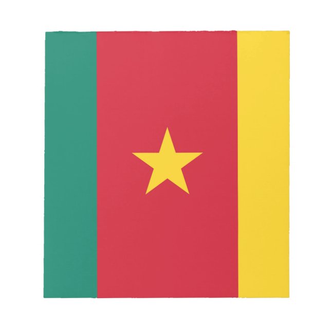 Bloco De Notas Bandeira dos Camarões (Frente)